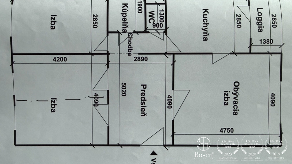 BOSEN | Praktický 4 izb.byt s loggiou a pivnicou, pôvodný stav, Vrakuňa, Vŕbová, 84 m2