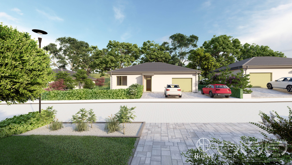 BOSEN|Vydané stavebné povolenie! 4 izbová novostavba RD s garážou v projekte Pod ihriskom