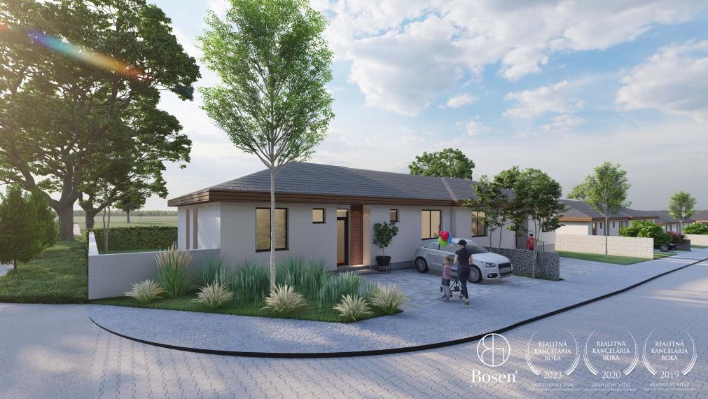 BOSEN|Vydané stavebné povolenie! Novostavba 4 izbového rodinného domu v projekte Pod ihriskom