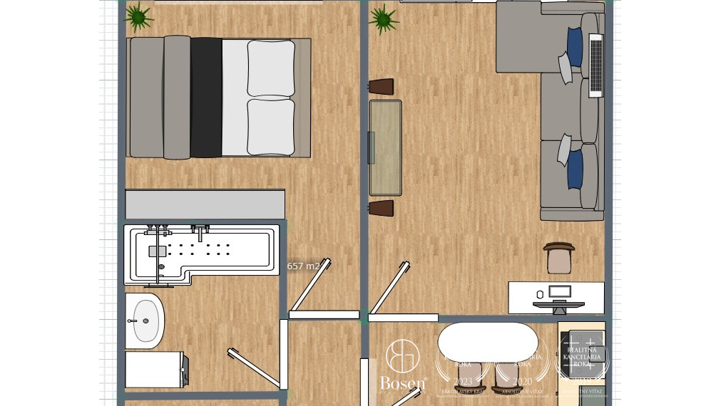 REZERVOVANÉ ! BOSEN | 1,5 izbový byt v Ružinove-Vlčie Hrdlo