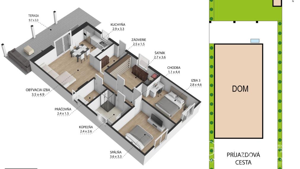 BOSEN | Novostavba 4 izbového rodinného domu, Malacky