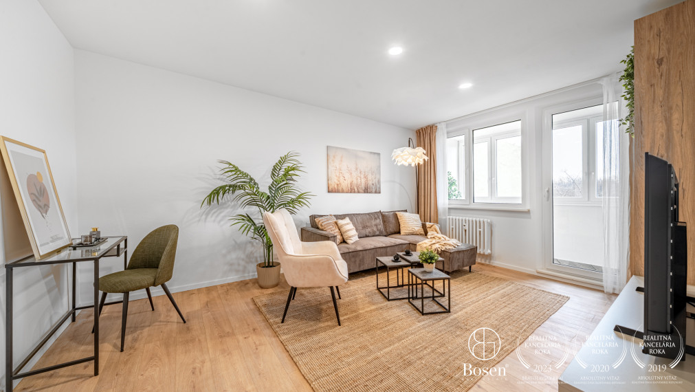 BOSEN | Kompletne zrekonštruovaný 4 izbový byt, 82m2, Medveďovej, Petržalka