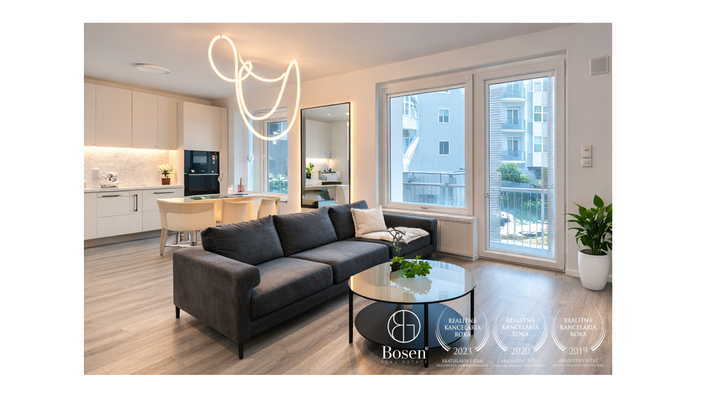 BOSEN I 1,5 izbový byt s parkovaním v novstavbe Bory Promenáda, ulica Jána Langoša
