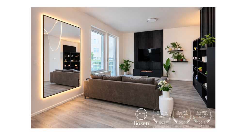 BOSEN I 1,5 izbový byt s parkovaním v novstavbe Bory Promenáda, ulica Jána Langoša