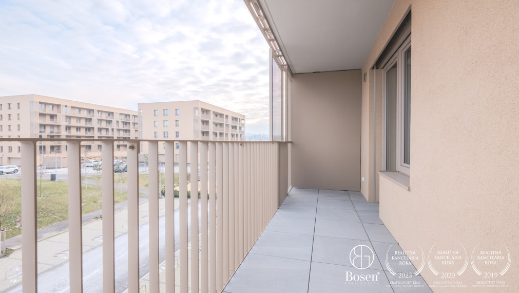 BOSEN I 1,5 izbový byt s parkovaním v novstavbe Bory Promenáda, ulica Jána Langoša