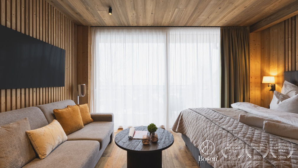 BOSEN | Luxusný 1 izbový apartmán s balkónom v PRÉMIOVOM HORSKOM REZORTE, Tatranská Lomnica