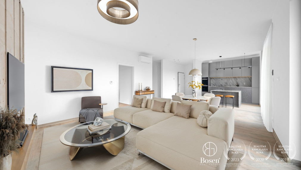 BOSEN | Svetlý 2-izbový byt s 2 terasami pri OC Central, Cyrilova ulica, Bratislava