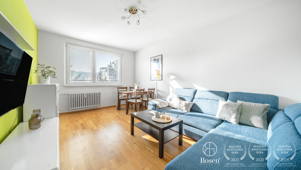 BOSEN | Priestranný 2 izbový byt Kpt. Jána Rašu, Dúbravka, 53 m2