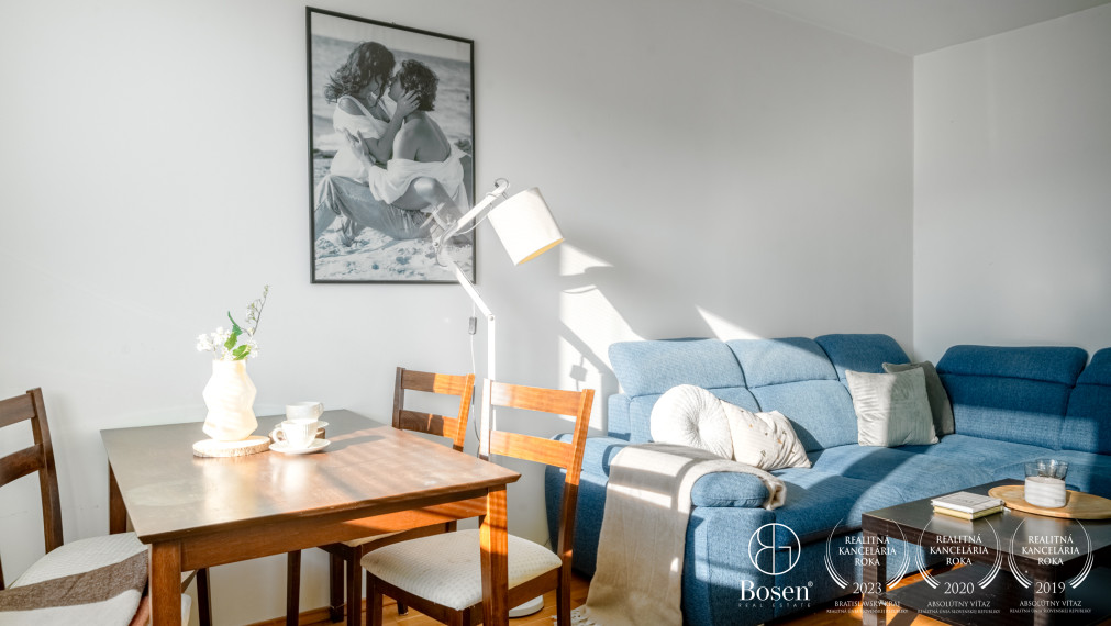 BOSEN | Priestranný 2 izbový byt Kpt. Jána Rašu, Dúbravka, 53 m2