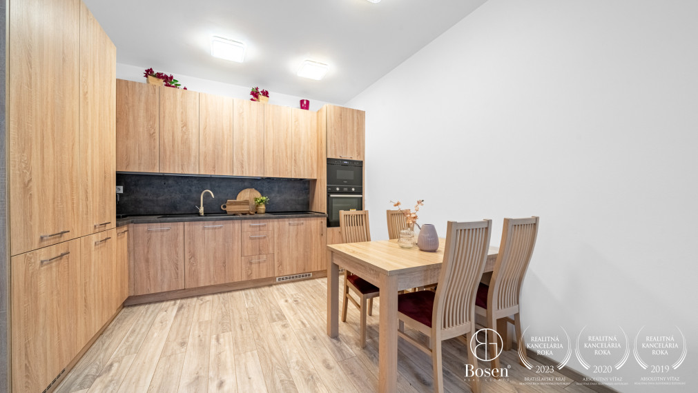 BOSEN | 2-izbový byt so záhradkou a parkovacím státím v novostavbe, 104,3 m², Ružinov, Na Piesku