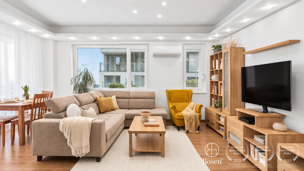 BOSEN | Morning coffee on the terrace with a view – 3-room apartment, Tupého Street, Bratislava – Vinohrady, 107 m²