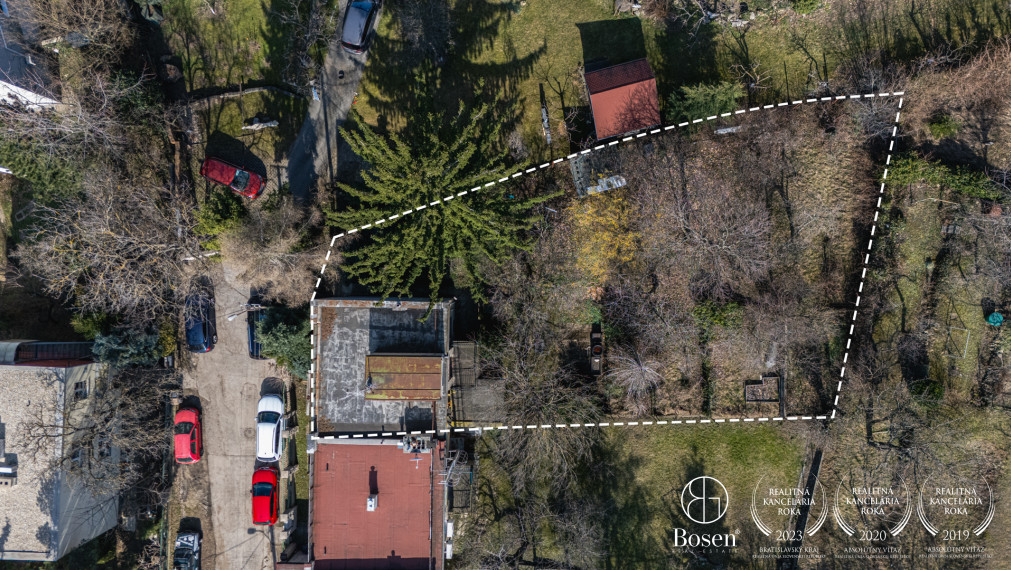 BOSEN | Výnimočná ponuka - rodinný dom Bratislava Staré Mesto – Vetvová ulica, pozemok 565 m²