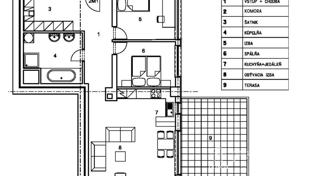 BOSEN | Morning coffee on the terrace with a view – 3-room apartment, Tupého Street, Bratislava – Vinohrady, 107 m²