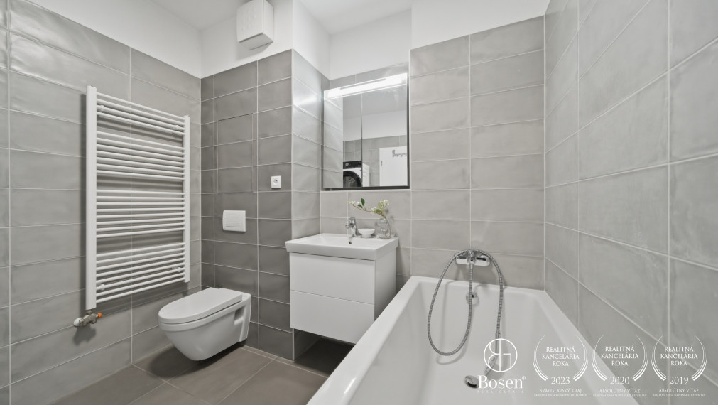 Bosen | Moderný 2-izbový byt s balkónom a garážou v pokojnej lokalite - Záhorská Bystrica, 70,25 m2.