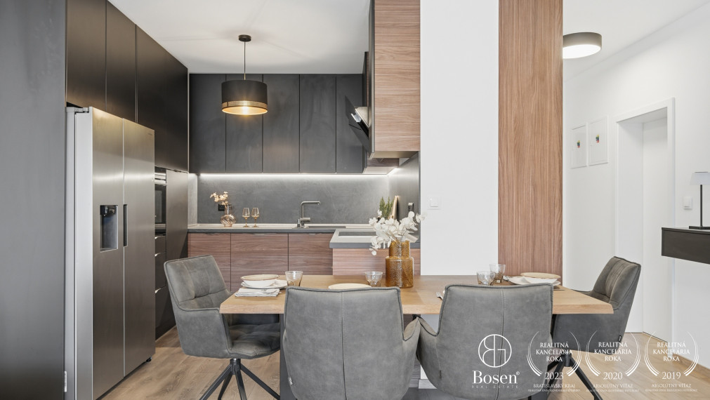 Bosen | Moderný 2-izbový byt s balkónom a garážou v pokojnej lokalite - Záhorská Bystrica, 70,25 m2.