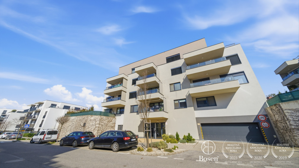 Bosen | Moderný 2-izbový byt s balkónom a garážou v pokojnej lokalite - Záhorská Bystrica, 70,25 m2.