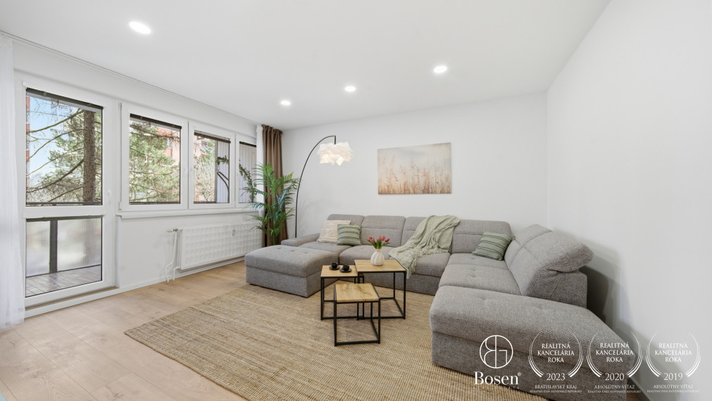 BOSEN | Kompletne zariadený, zrekonštruovaný 3-izbový byt s loggiou, 76,8 m2, Lamač, Studenohorská