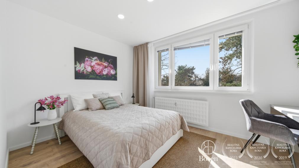 BOSEN | Kompletne zariadený, zrekonštruovaný 3-izbový byt s loggiou, 76,8 m2, Lamač, Studenohorská