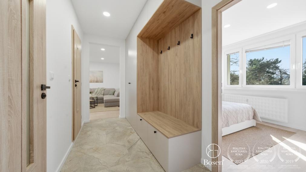 BOSEN | Kompletne zariadený, zrekonštruovaný 3-izbový byt s loggiou, 76,8 m2, Lamač, Studenohorská