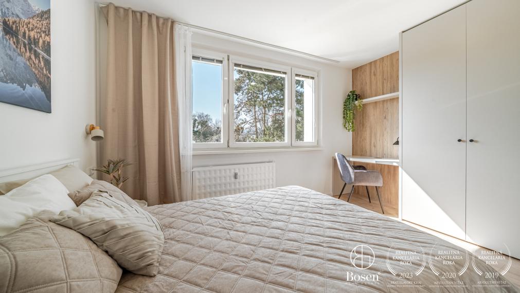 BOSEN | Kompletne zariadený, zrekonštruovaný 3-izbový byt s loggiou, 76,8 m2, Lamač, Studenohorská