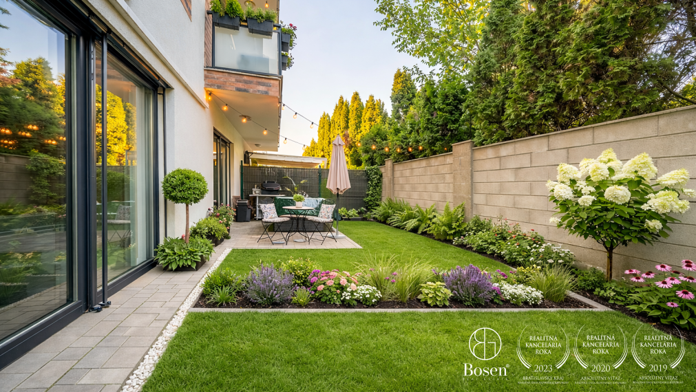 BOSEN | 2-izbový byt so záhradkou a parkovacím státím v novostavbe, 104,3 m², Ružinov, Na Piesku