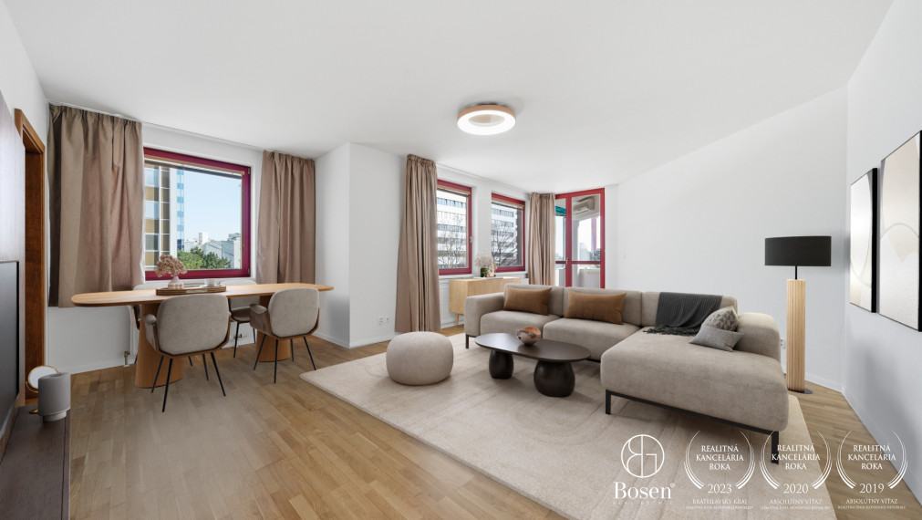 BOSEN | Prémiový 4-izbový byt 134 m², zimná terasa, 2× garáž, Vajnorská – oproti OC VIVO