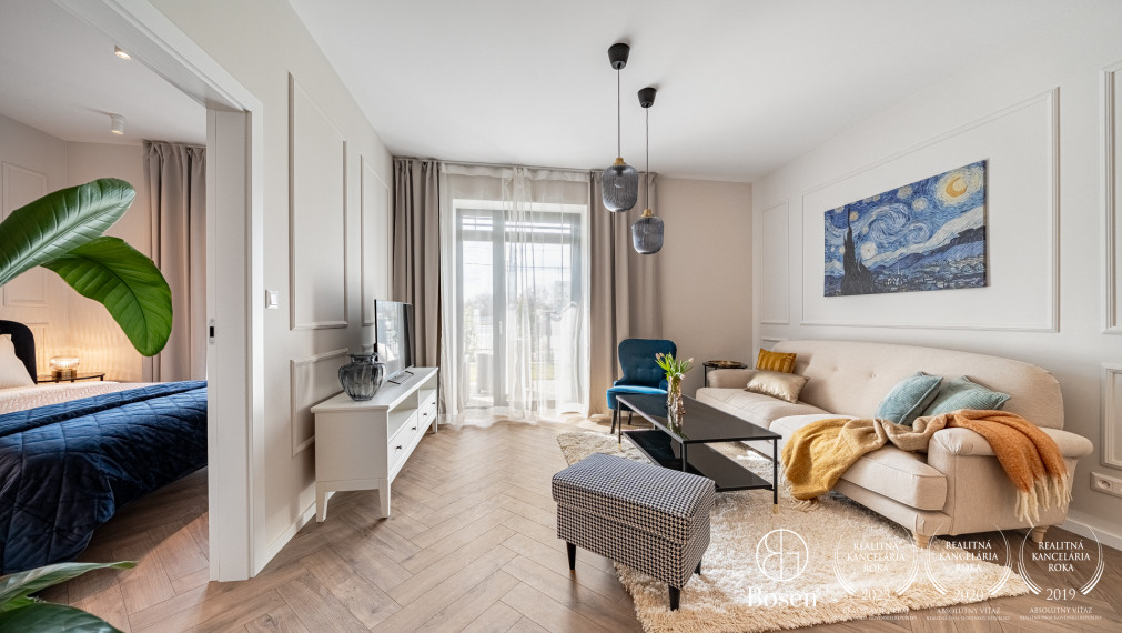 BOSEN| 2 izbový, zariadený byt s predzáhradkou