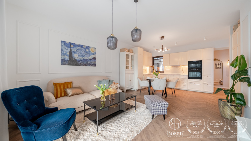 BOSEN| 2 izbový, zariadený byt s predzáhradkou