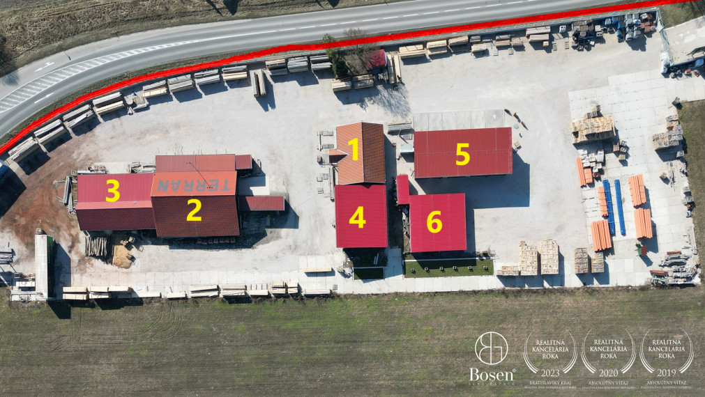 BOSEN | Priemyselný areál s predajňou a investičným pozemkom Dun. Streda