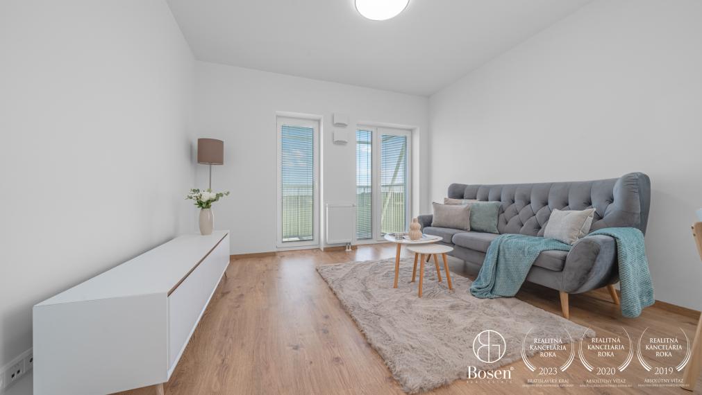 BOSEN | 2izb. byt s parkovaním, pivnicou v novostavbe, dva balkóny, Petržalka, 57 m2