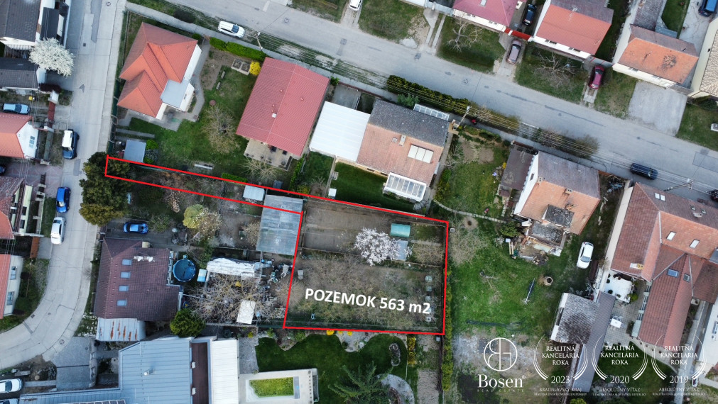 Predaj stavebného pozemku 563 m2 v Ivanke pri Dunaji