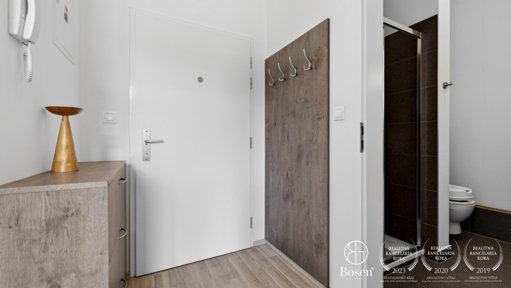 BOSEN | Zariadená garsónka v novostavbe PRIMA PARK v mestskej časti Ružinov, Jašíkova ulica