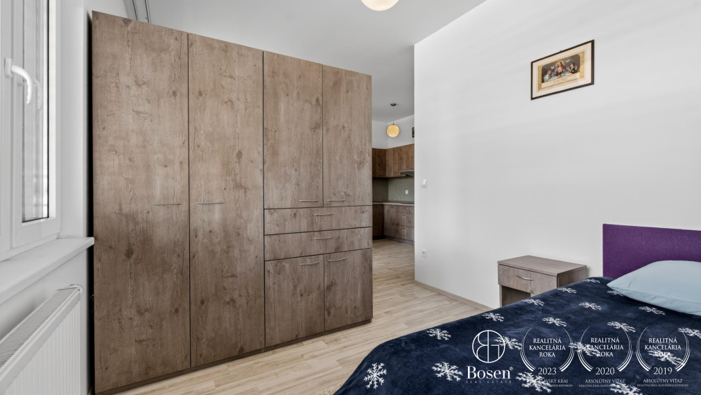 BOSEN | Zariadená garsónka v novostavbe PRIMA PARK v mestskej časti Ružinov, Jašíkova ulica