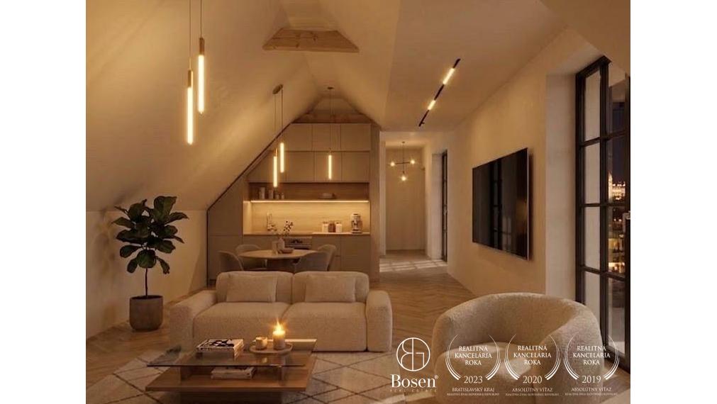 BOSEN|3-izbový atypický byt s priznaným krovom-Vila Sandberg