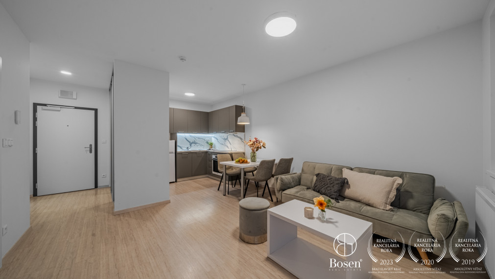 BOSEN | Zariadený 2 izbový byt s balkónom v novostavbe Nuppu, Ružinov