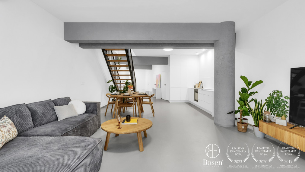 BOSEN | Novostavba 3 izbový mezonet s terasou 163,64 m2, Bratislava – m.č. Staré Mesto