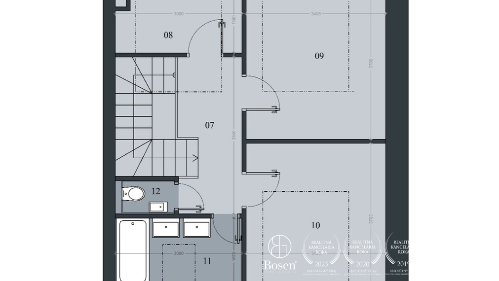 BOSEN | 3i mezonet so záhradkou v komornej rezidencii