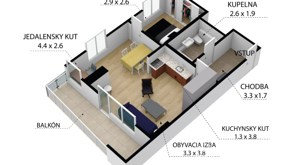 BOSEN | 2kk byt v novostavbe PREMIERE, Staré Mesto