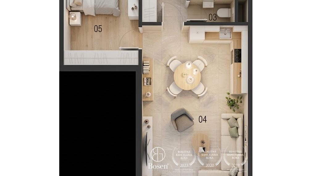 BOSEN | 2 izbový byt s balkónom v novostavbe ALTUM - Komfort, príroda a komunitná atmosféra