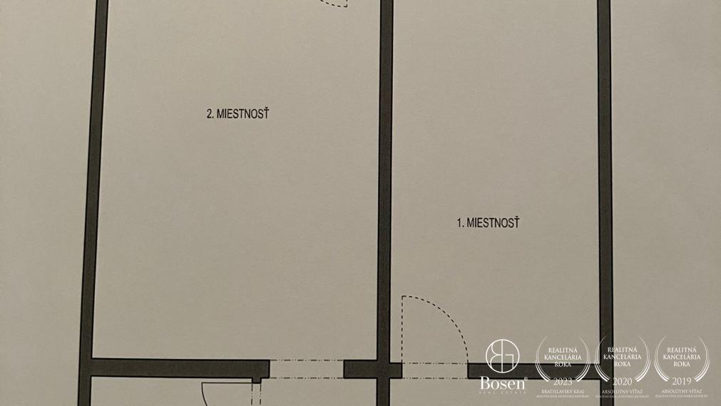 BOSEN | 2 izbový byt v Ružinove - Vlčie Hrdlo, 41.83m2+3.30