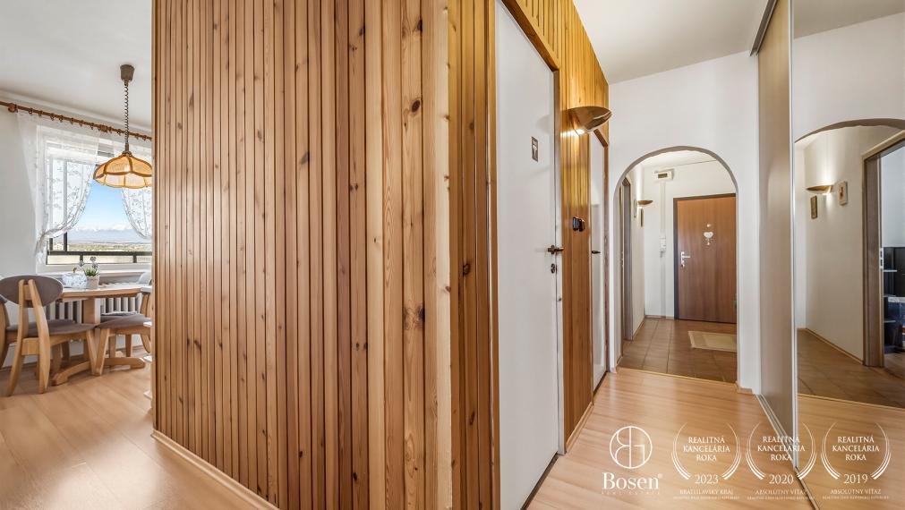 BOSEN | Na predaj slnečný 3-izbový byt s loggiou v Poprade