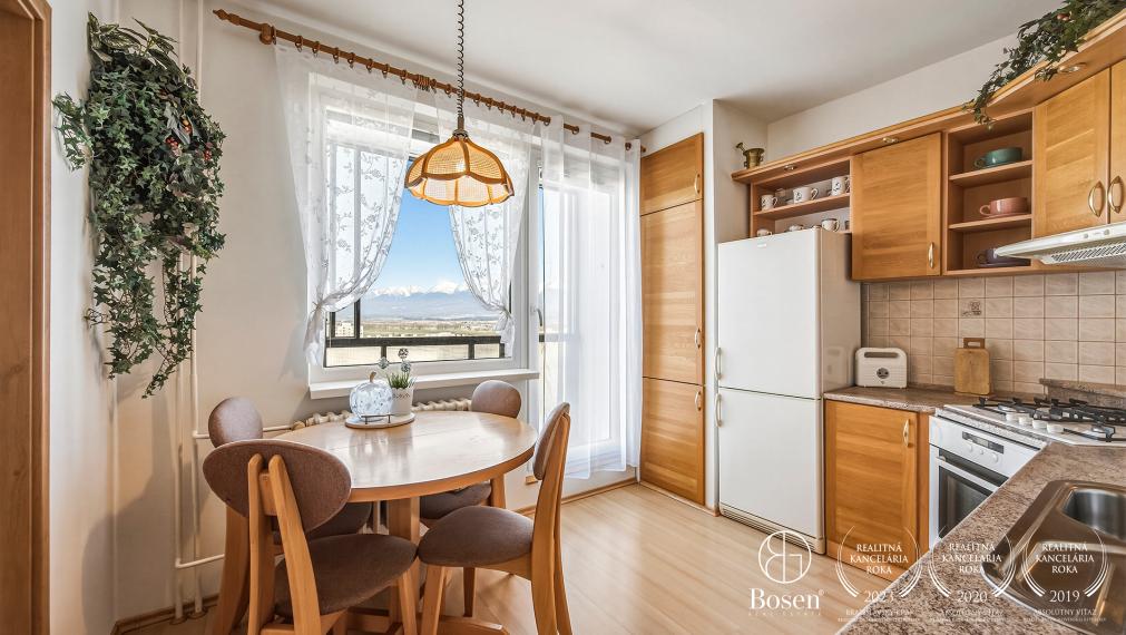 BOSEN | Na predaj slnečný 3-izbový byt s loggiou v Poprade