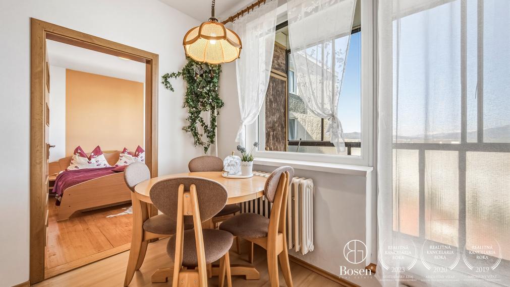 BOSEN | Na predaj slnečný 3-izbový byt s loggiou v Poprade