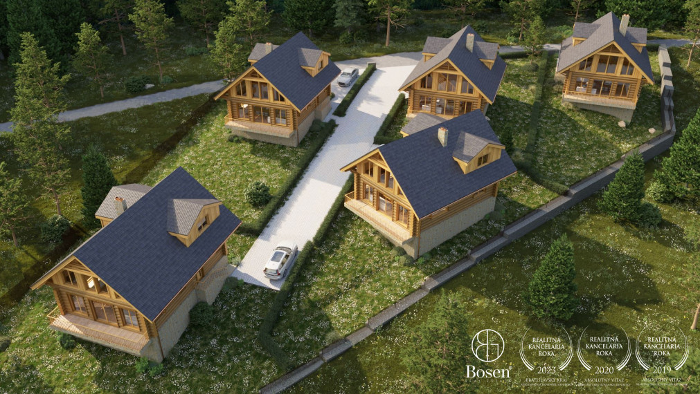 BOSEN | Pozemok so stavebným povolením – 5 zrubov, Liptovské Kľačany