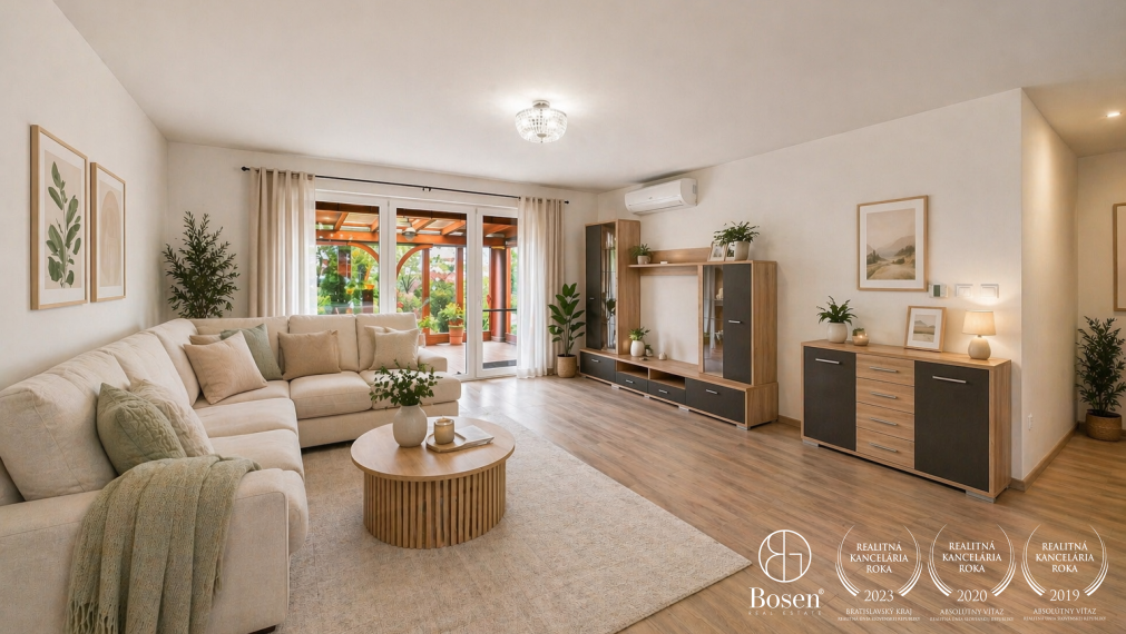 BOSEN | Rodinný dom so zimnou záhradou, súkromím a výhľadom do zelene, Mojmírova, Slov. Grob, 145 m2