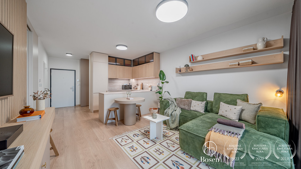 BOSEN | Dizajnový 1,5-izbový byt so spacím kútom v novostavbe Corvus Atrium