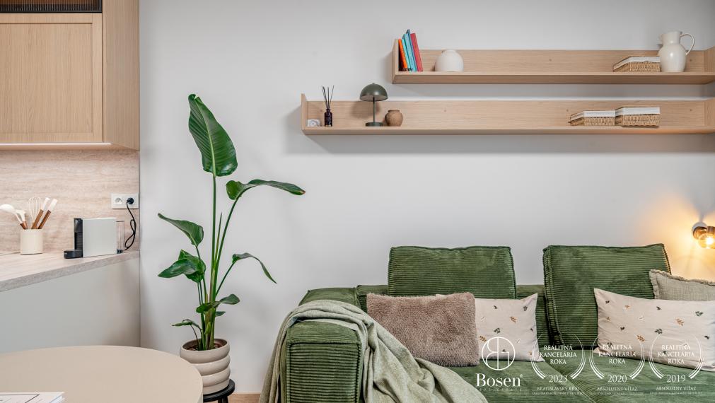 BOSEN | Dizajnový 1,5-izbový byt so spacím kútom v novostavbe Corvus Atrium
