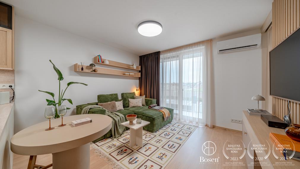 BOSEN | Dizajnový 1,5-izbový byt so spacím kútom v novostavbe Corvus Atrium