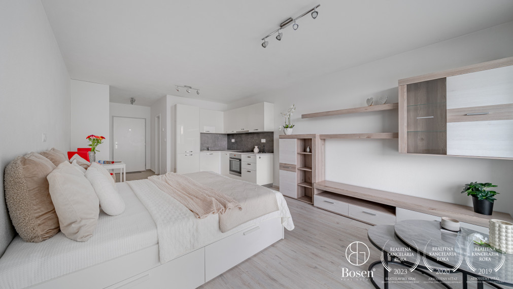 BOSEN | 1-izbový byt s balkónom v novostavbe Starý Háj, BA – Petržalka, ul. Lužná, 32,71m2