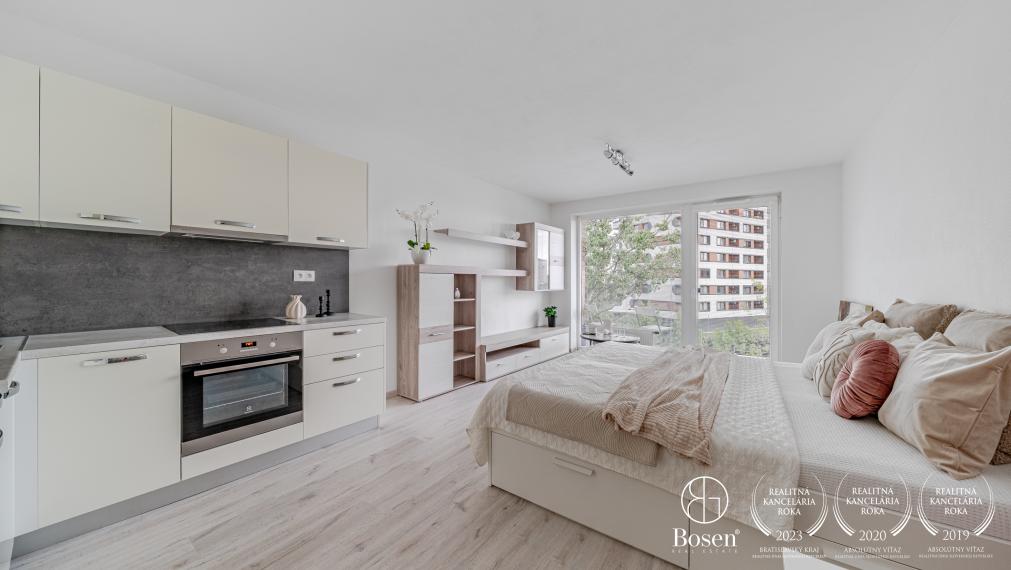 BOSEN | 1-izbový byt s balkónom v novostavbe Starý Háj, BA – Petržalka, ul. Lužná, 32,71m2